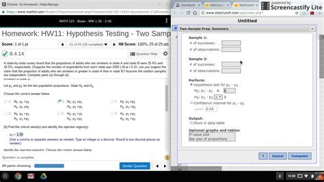 Image result for How to Find Test Statistic Using StatCrunch