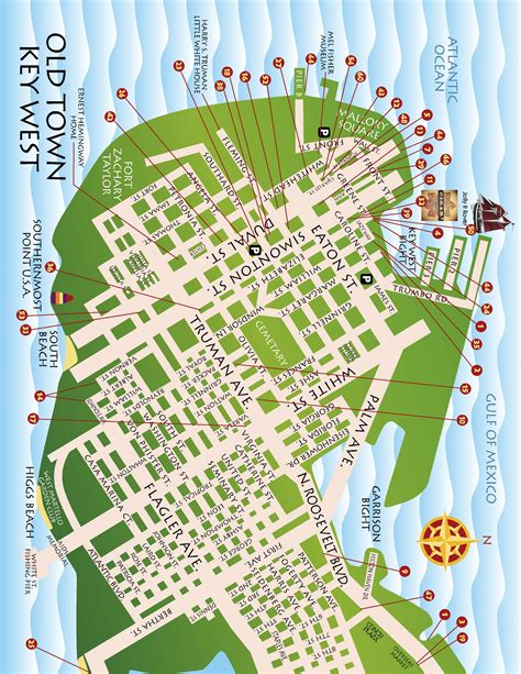Printable Key West Walking Map - Printable Free Templates