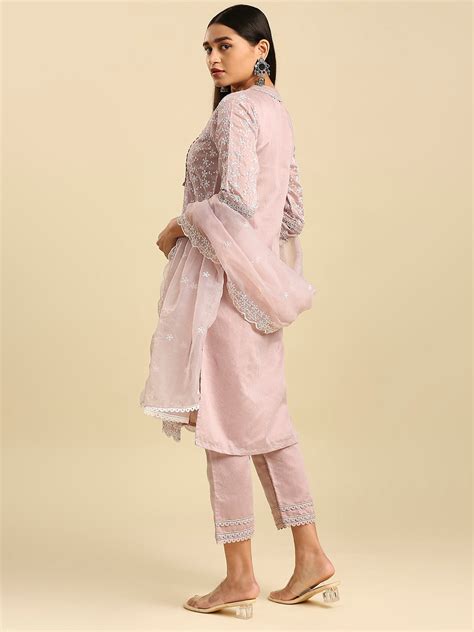 AINA CHANDERI KURTA & DUPATTA SET – Hakoba
