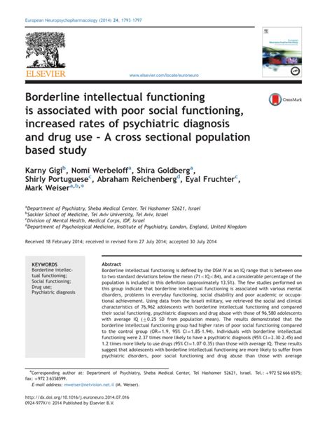 Image result for Borderline Intellectual Functioning Definition