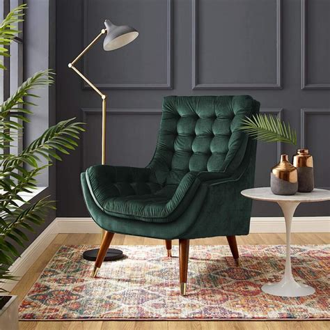 Blackish Green Accent Chair
