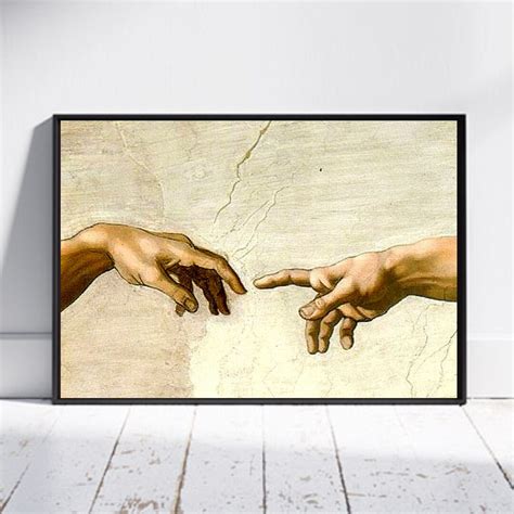 Buy Michelangelo Creation of Adam Printable, Michelangelo Wall Art ...