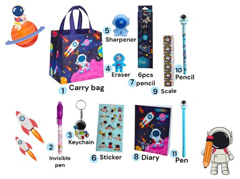 TERA 13 Gift Stationery Set For Boys Pack Of 11 Stationery Items ...
