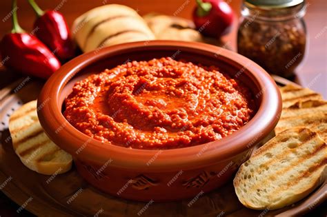 Premium AI Image | Bomba Calabrese Spicy Calabrian Pepper Spread ...