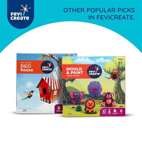 Pidilite Fevicreate Make Your Own Bird House DIY Art and Craft Set for ...