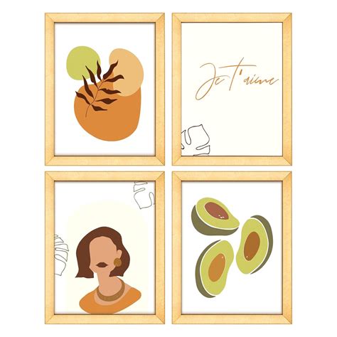 Annecy 8x10 Picture Frame (4 Pack, Gold) - 8x10 Photo Frames with High ...