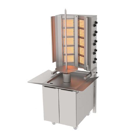 Atalay ADG-10D Wall Mounting Doner Kebab Machine, 10 Heaters, Gas