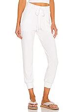 The Range Ribbed Jogger in White | REVOLVE