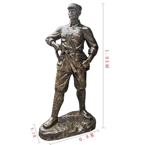玻璃钢仿铜红军人物雕塑定制铸铜红色文化长征抗战英雄八路军雕像-淘宝网