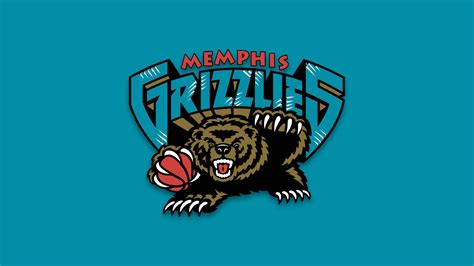 Download Blue Green NBA Memphis Grizzlies Logo Wallpaper | Wallpapers.com