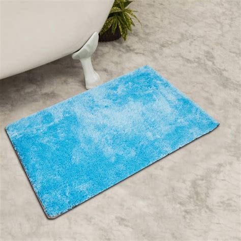 Buy Celebrity Magic Solid Bath Mat- 50 x 73 cm - Blue from Home Centre ...