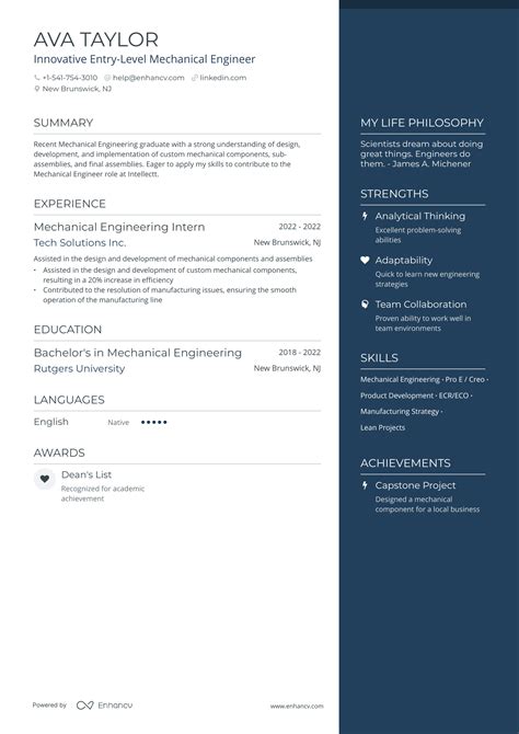 5 Entry-Level Mechanical Engineer Resume Examples & Guide for 2026