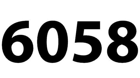 Zahl 6058
