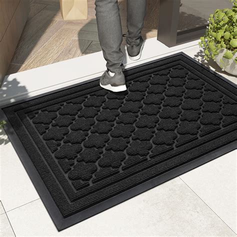 Color&Geometry Outdoor Door Mat, 3'X5' Heavy Duty Waterproof Non Slip ...