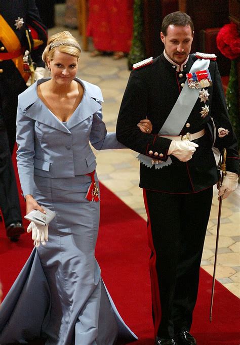 Crown prince haakon and his wife crown princess mette marit of norway ...
