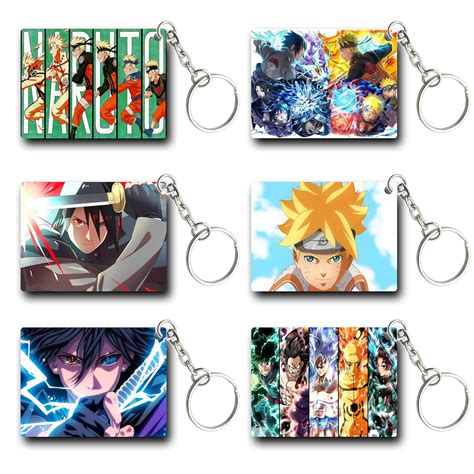 TULOSTA Premium (Pack of 6) Naruto - Uchiha Anime Printed Keychain For ...