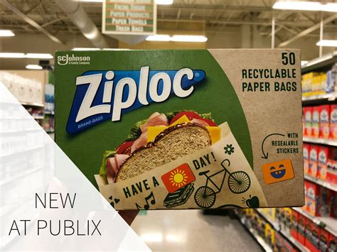 Look For New Ziploc® Paper Bags At Publix – Recyclable, Resealable ...