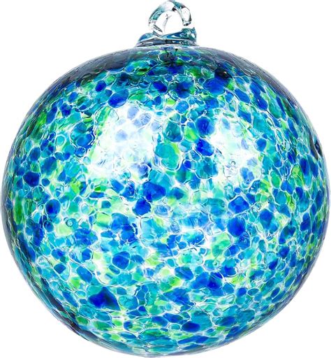 v2croft 5.5 Inch Hand-Blown Glass Ornaments - Hanging Gazing Balls ...