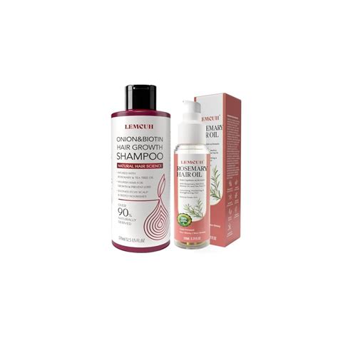Lemcuh Rosemary Hair Oil and Onion & Biotin Hair Growth India | Ubuy
