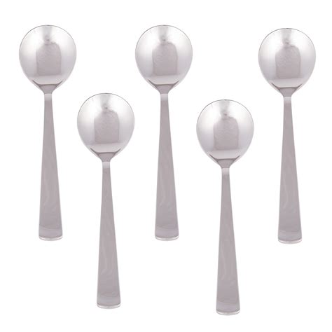 Buy Kishco Nova Stainless Steel Dessert Soup Spoon - Pack of 6 Online ...