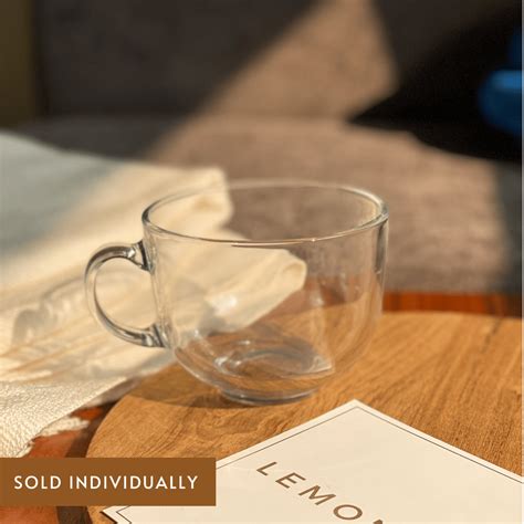 Clear Cappuccino Cup – Soup Mug | Personalised & Customised - Lemonade
