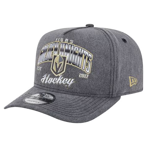 Men's New Era Charcoal Vegas Golden Knights Throwback Washed A-Frame ...