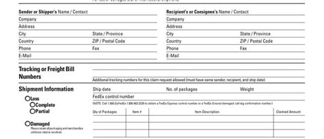 Image result for FedEx Printable Forms
