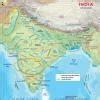 Fill information in the map of India, give titles and prepare an index ...