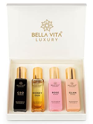 Bella Vita Luxury Woman Eau De Parfum Gift Set 4x20 ml for Women with ...