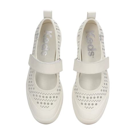 Keds Mary Jane Perf Leather - Free Shipping | KEDS