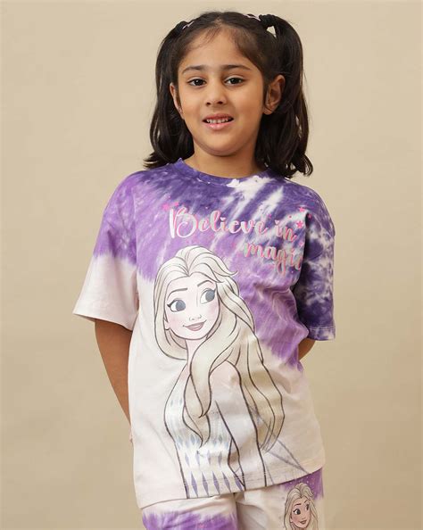Frozen Printed Oversized Tshirt For Girls – Kidsville