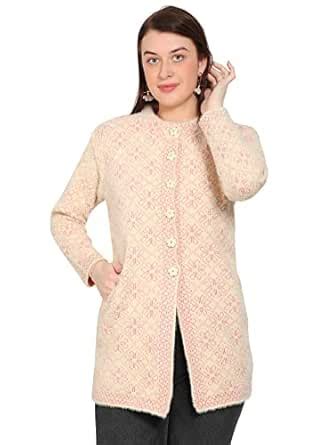 Buy Chatanya® Premium Women's Winterwear Woolen Round Neck Long Coat ...