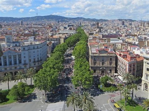 Las Ramblas in Barcelona - Famous Boulevard