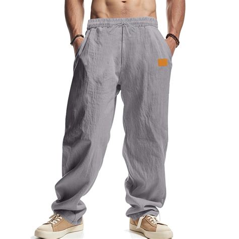 Muscularfit Golf Pants Men Stretch Relaxed Fit Flowy Gray Casual ...
