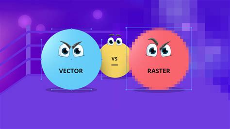 Vector vs Raster Graphics 的图像结果