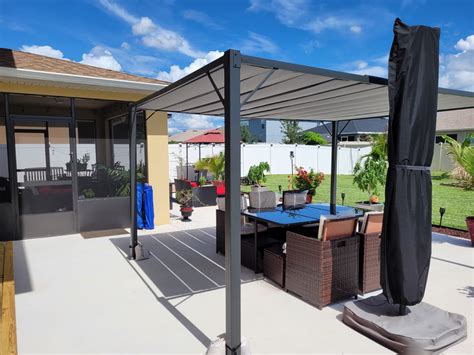 $38/mo - Finance ECOTOUGE 10 x 10 Pergola for Outdoor, Retractable ...