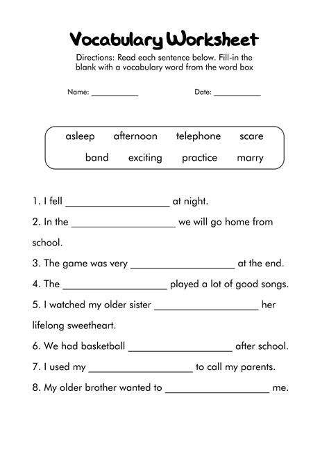 18 7th Grade Vocabulary Worksheets - Free PDF at worksheeto.com