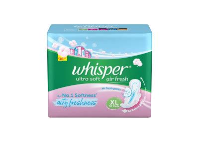 Whisper Ultra Soft XL Sanitary Pads (Pack of 50) : Buy Whisper Ultra ...