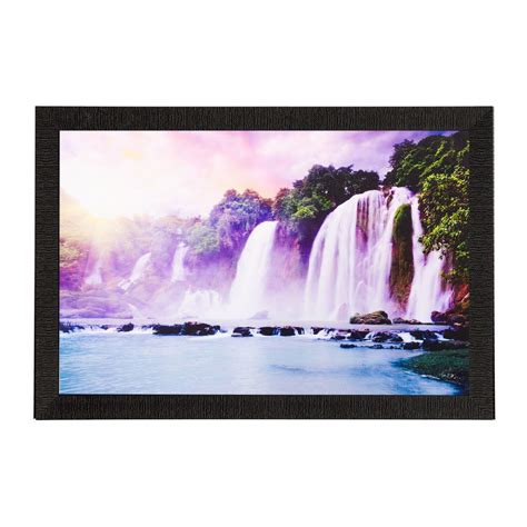Wonderful Waterfall View Matt Textured UV Art Painting - eCraftIndia Online