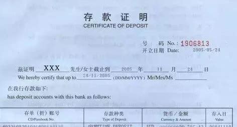 中国银行存款证明【相关词_ 存款证明】 - 随意贴