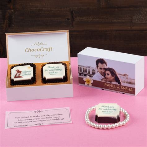Wedding Return Gifts - 6 Chocolate Box - All Printed Chocolate (Sample ...
