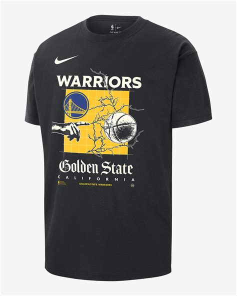 Golden State Warriors Courtside Men's Nike NBA Max90 T-Shirt. Nike CH