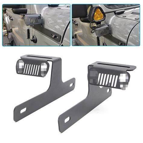 Kmfcdae Front Lower Cowl Light Bracket For Jeep Jl Wrangler ...