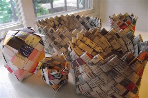 Image result for Making Newspaper Baskets