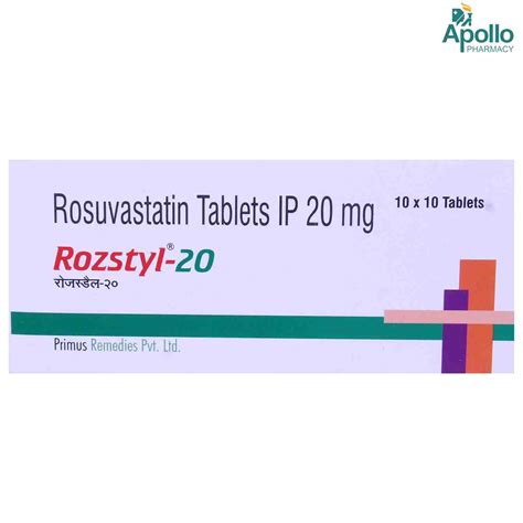 Rozstyl 20 Tablet 10's Price, Uses, Side Effects, Composition - Apollo ...
