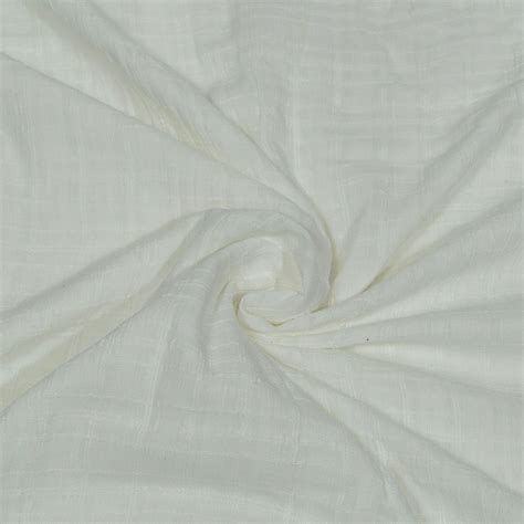 Premium Dyeable Cotton Crush Dobby Fabric Fabric for Designers | FabCouture