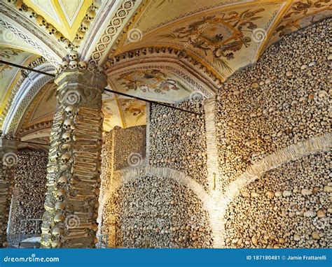 The Bone Chapel or Capela Dos Ossos in Evora, Portugal Editorial Photo ...