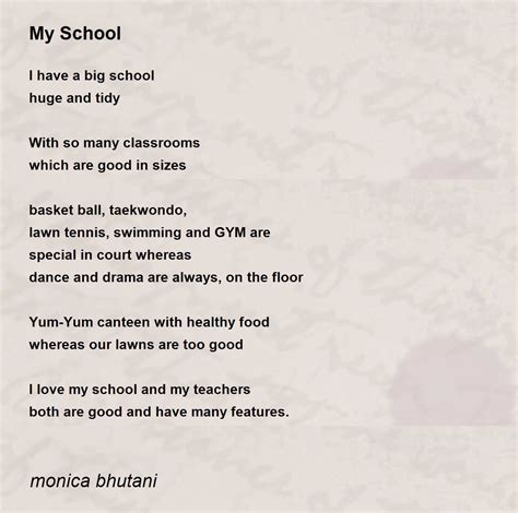 Poems About School Drama