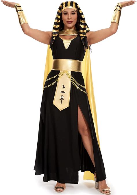 Amazon.com: Frojuly Cleopatra Costume Adult Women 5PCS Egyptian Goddess ...