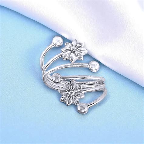 Taraash - 925 Sterling Silver Toe Rings for Women